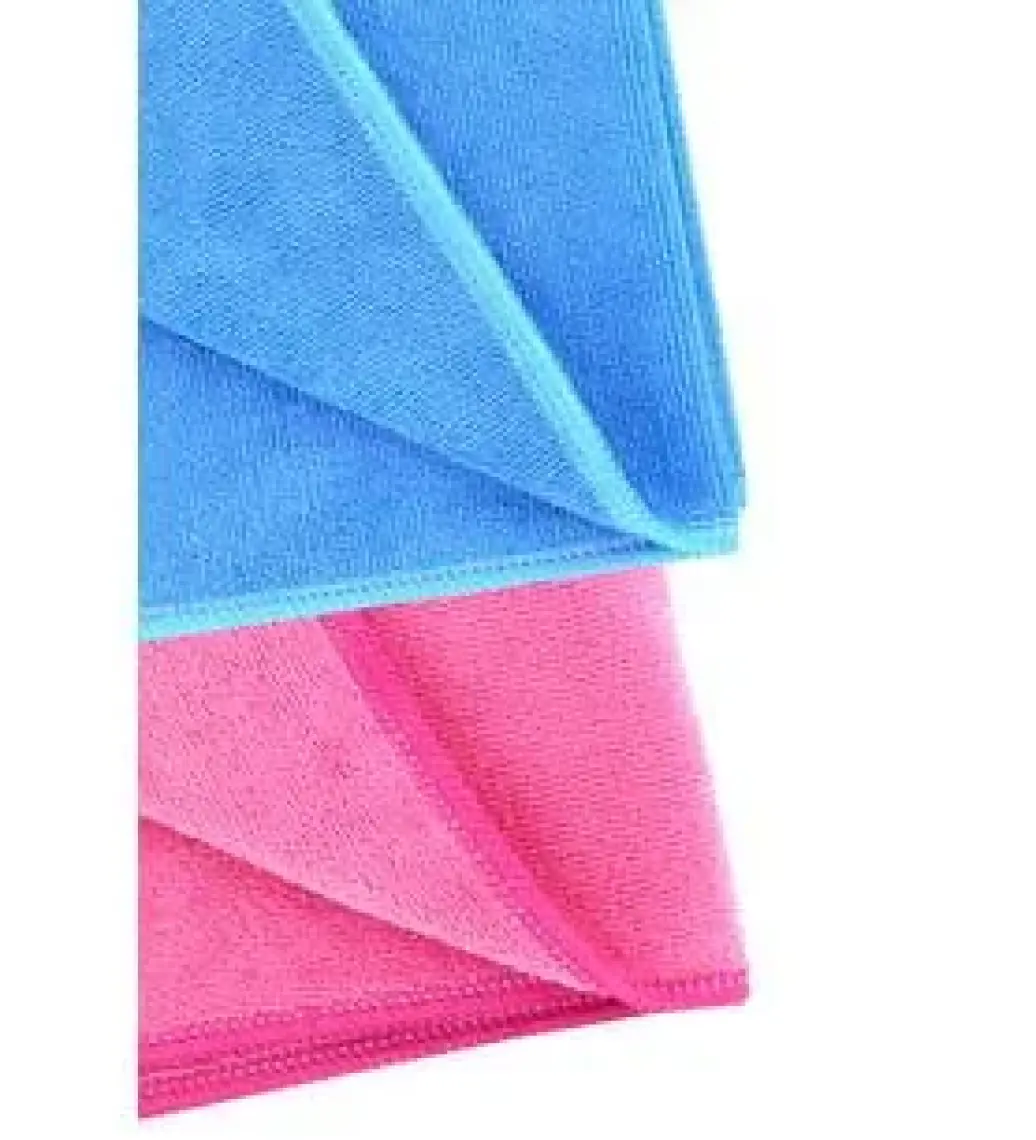 Silver Home 2li Mikrofiber 40X40CM Genel Temizlik Bezi - Pembe/mavi