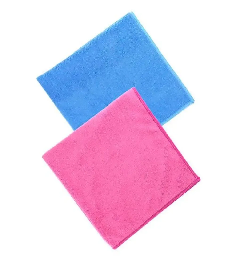 Silver Home 2li Mikrofiber 40X40CM Genel Temizlik Bezi - Pembe/mavi