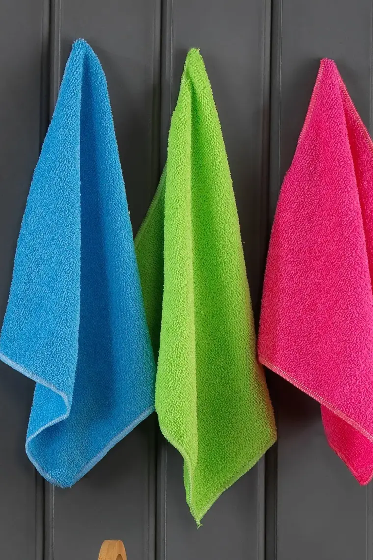 Fushia Mikrofiber Cam Temizleme Bezi 10'lu Set