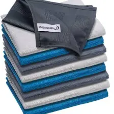 Pella 9'lu Mikrofiber Temizlik Bezi, Cam, Araba Silme Bezi, Mutfak, Fiber Temizleme Bezi, 60X40 cm