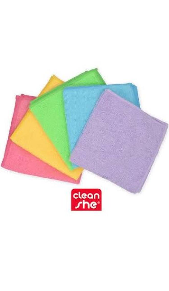 Cleanshe Klasik Seri Temizlik Mikrofiber Temizlik Bezi 5'li Set 32X32