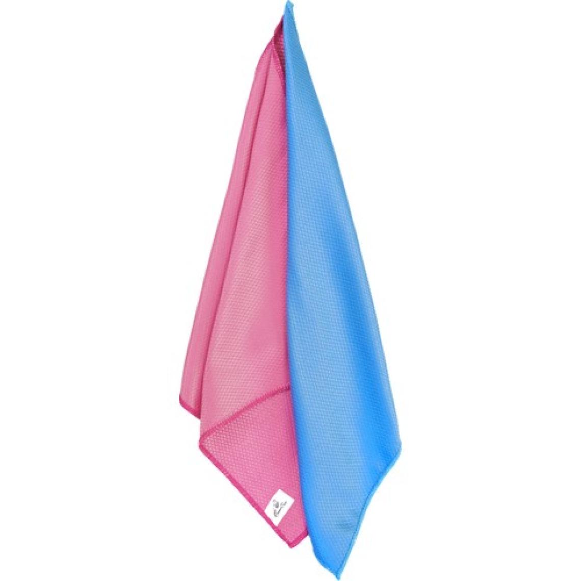 Smartbee 2'li Mikrofiber Cam Silme Bezi 40x40 235GR/M2 - Pembe/mavi