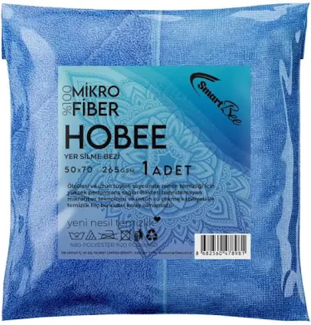 Smartbee Hobee Mikrofiber Yer Silme Ve Kurulama Bezi 55 x 65 270 gr/m2