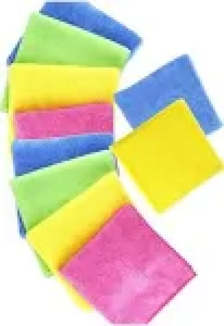 Silver Home Süper Emici 40X40CM 10LU Mikrofiber Bez - Yıka Yıka Kullan