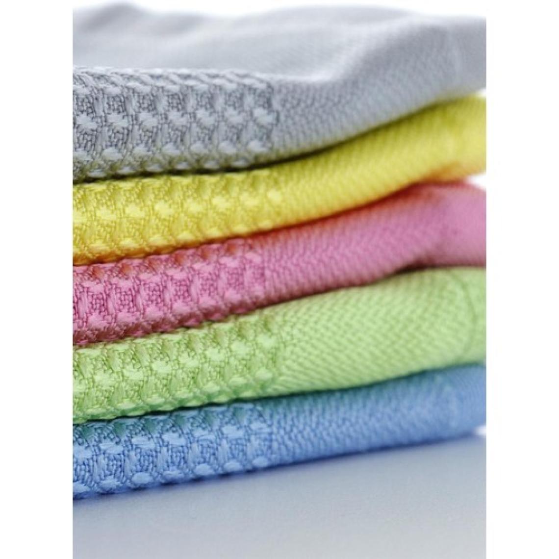 Silver Home Mikrofiber 42X68 Dekoratif 5li Cam Temizlik Bezi - Renkli