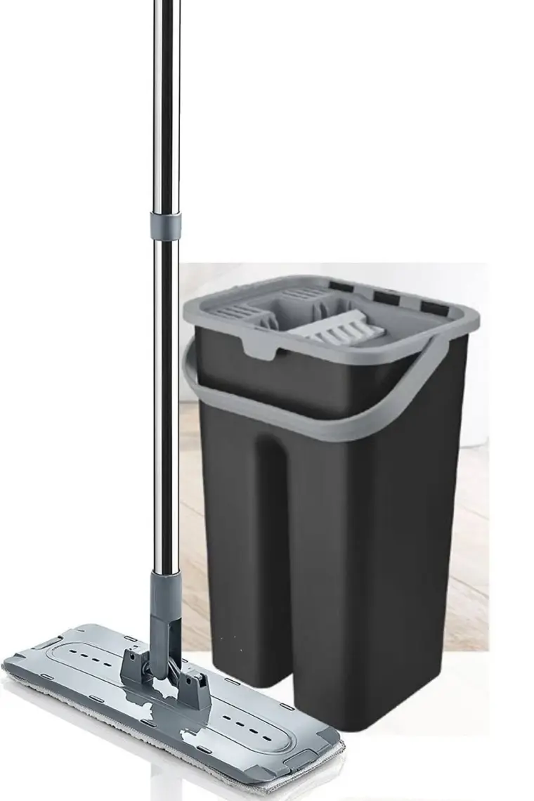 Proff Black Style Flat Mop Seti