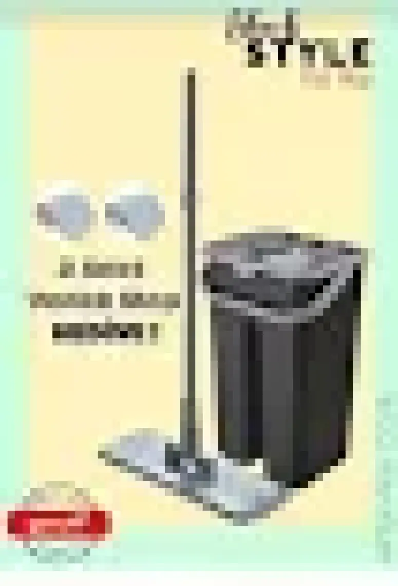 Proff Black Style Flat Mop Seti