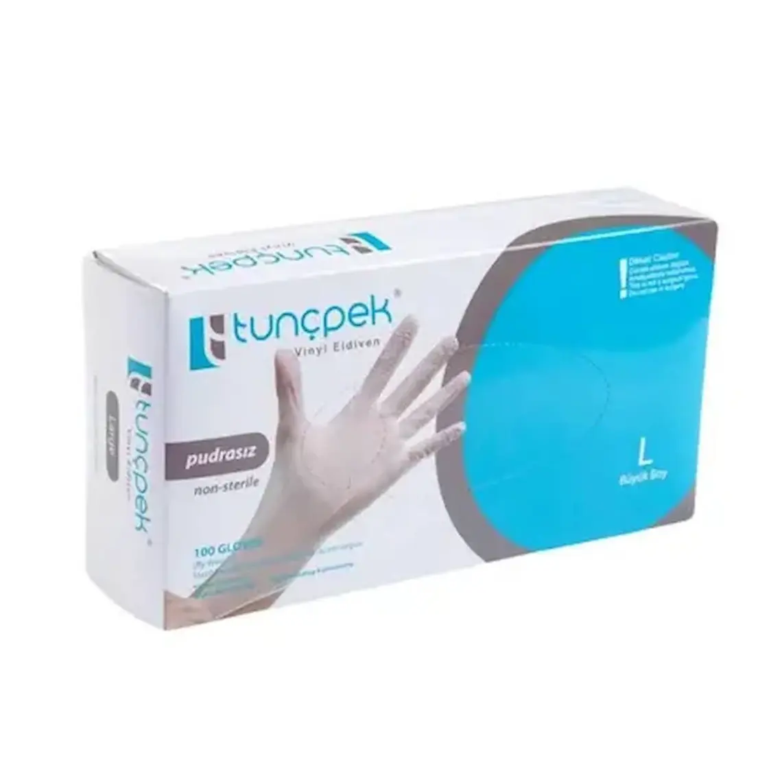 Tunçpek Vinil Eldiven Pudrasız Large