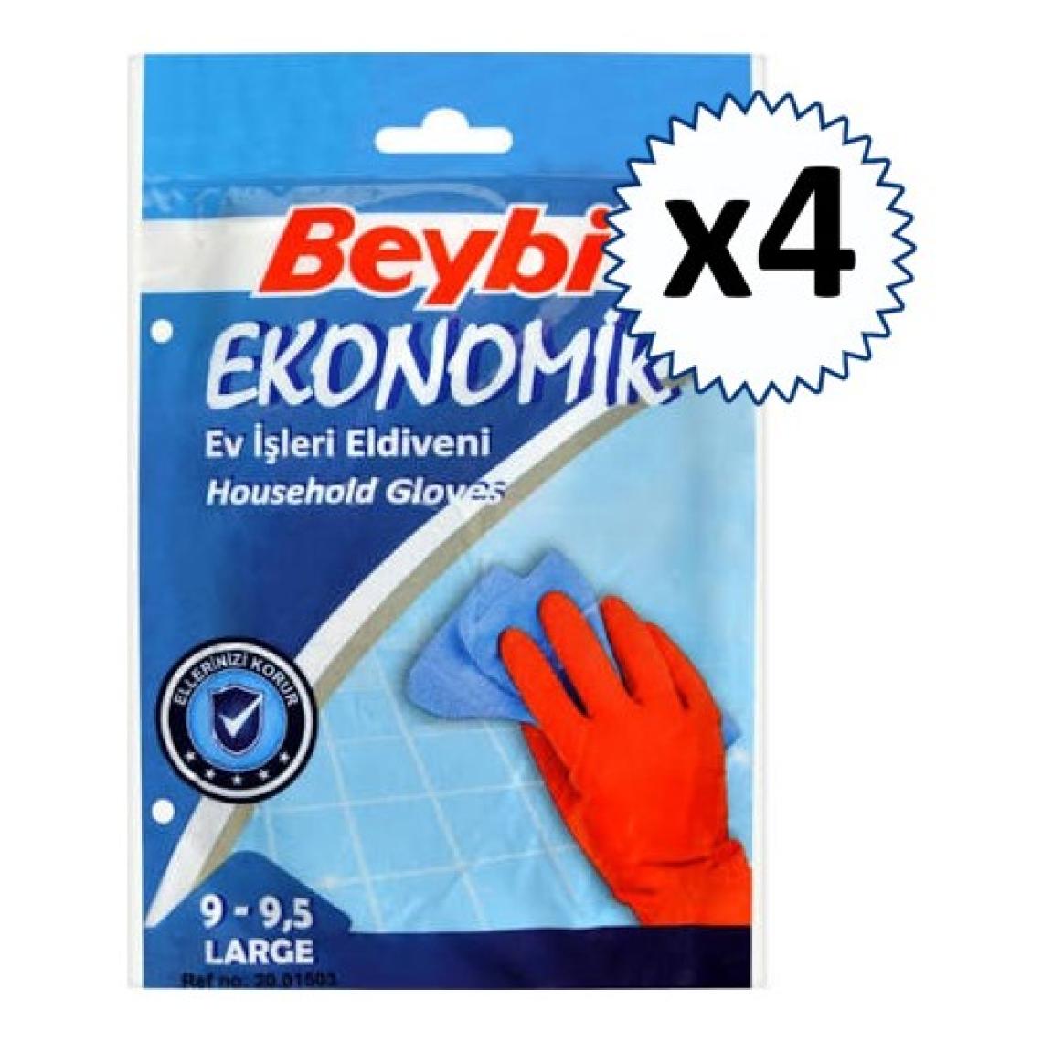 Beybi Bulaşık Temizlik Eldiveni Large 9-9.5 x 4