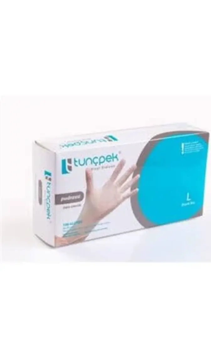 Tunçpek Vinil Eldiven Pudrasız Large