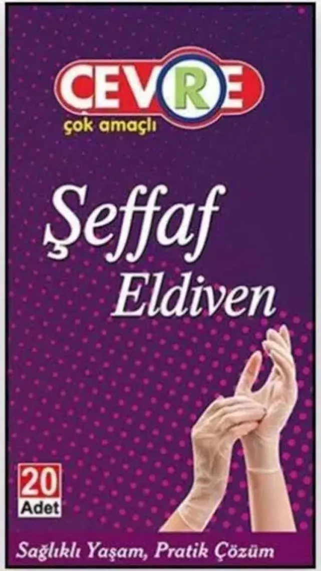 Çevre - Şeffaf Eldiven 20'li