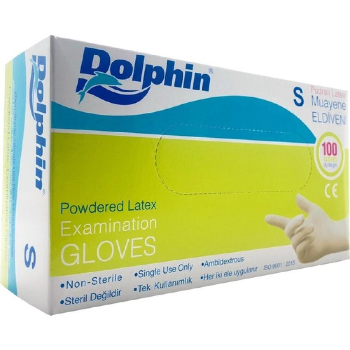 Dolphine Dolphin Lateks Eldiven Pudralı - Küçük (S) - 100'LÜ