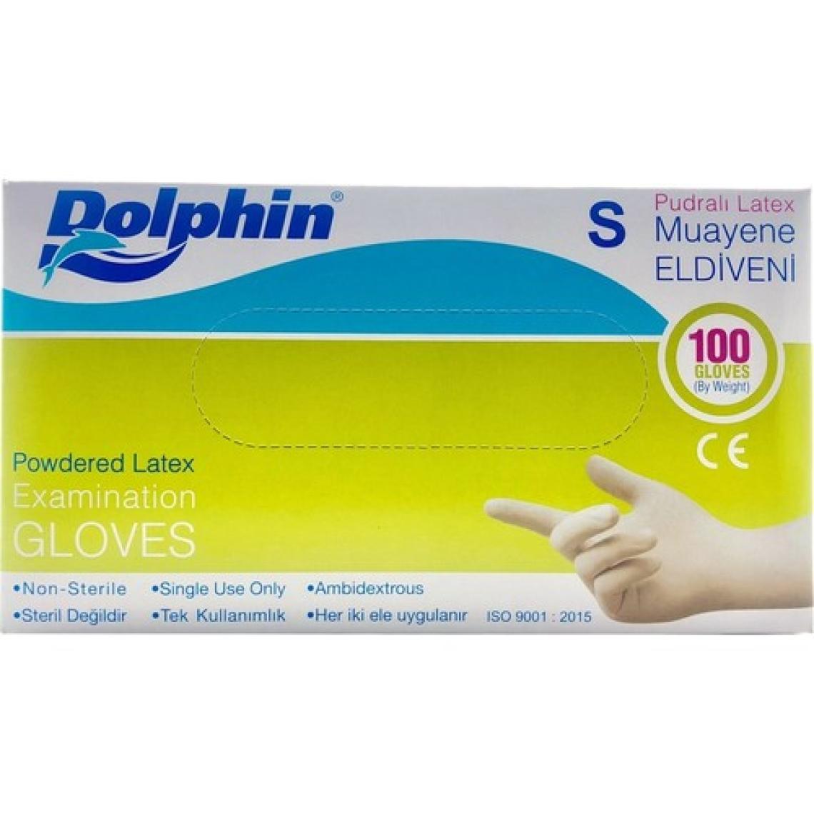 Dolphine Dolphin Lateks Eldiven Pudralı - Küçük (S) - 100'LÜ