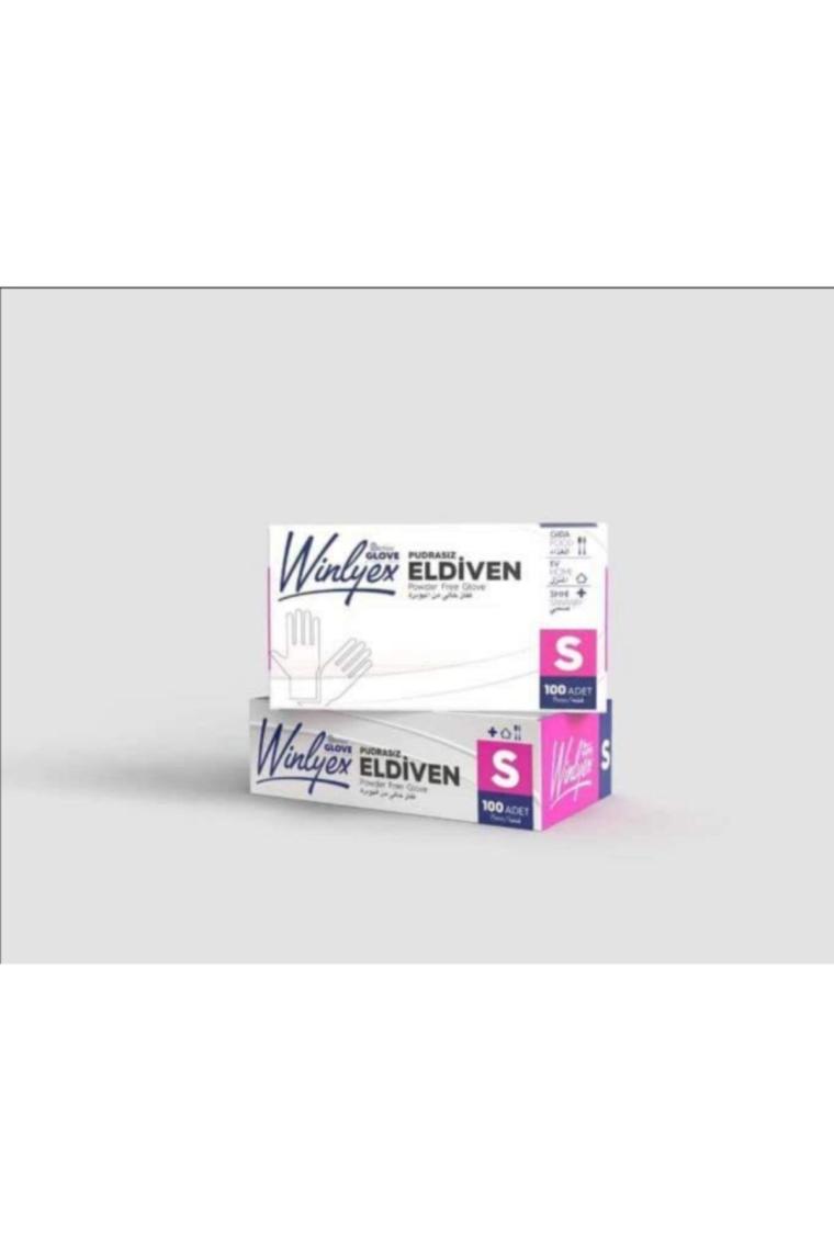 Winlyex Pudrasız S Beden 100 Adet Hibrit Teknoloji Vinil Muadili Eldiven