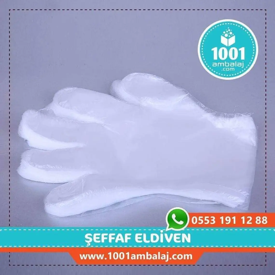 Elpo HDPE Eldiven Tek Kullanımlık Şeffaf - 100 Adet