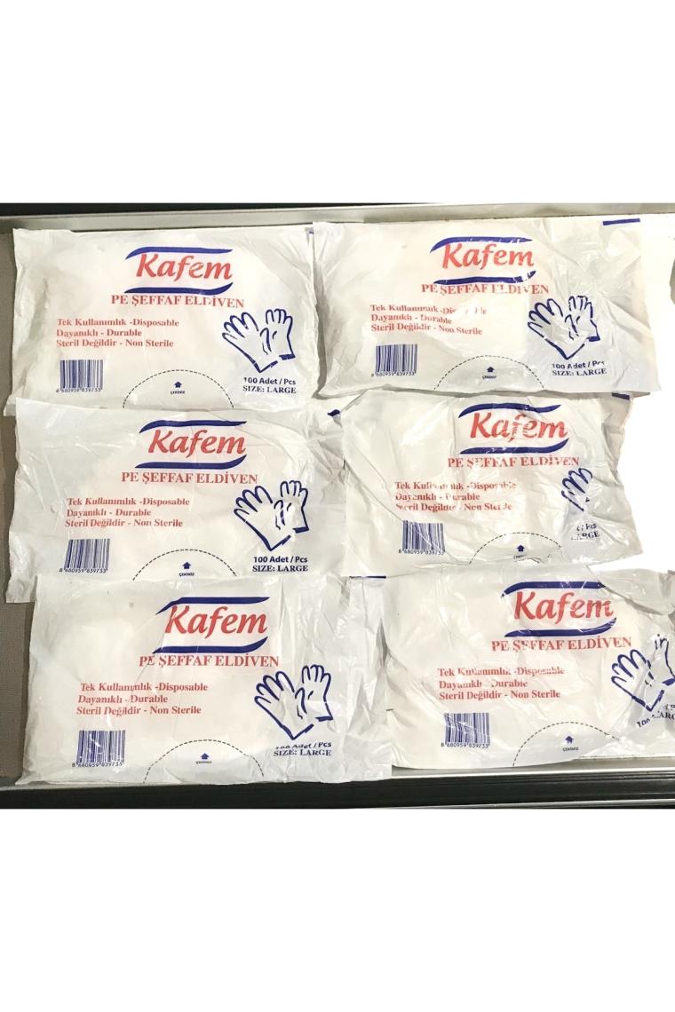 Şeffaf Hışır Eldiven 100 Lü