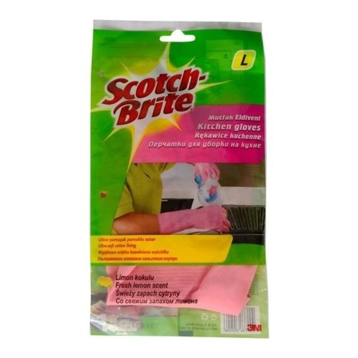 Scotch Brite Mutfak Eldiveni Limon Kokulu - Büyük Boy