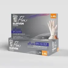 Reflex Flex Yeni Nesil Hibrit Teknoloji Polietilen Eldiven 100'lü Paket Beyaz L-XL