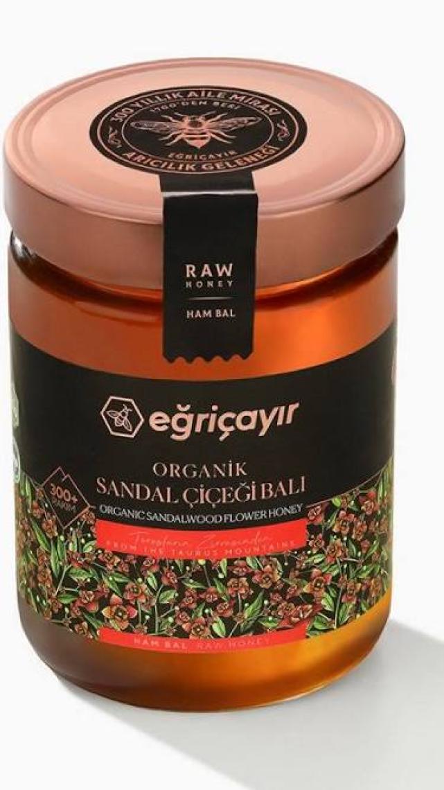 Eğriçayır Organik Sandal Çiçeği Balı  850 gr