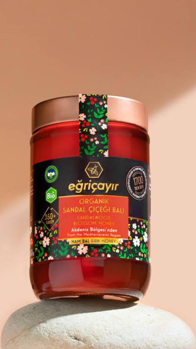 Eğriçayır Organik Sandal Çiçeği Balı  850 gr