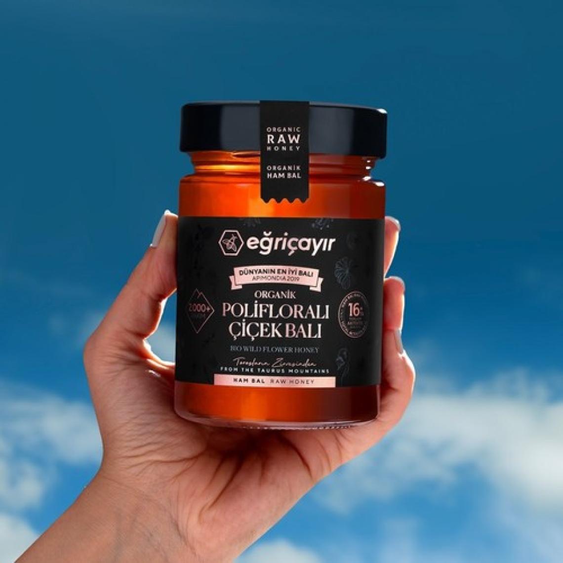 Eğriçayır Polifloralı 450 gr Organik Çiçek Balı