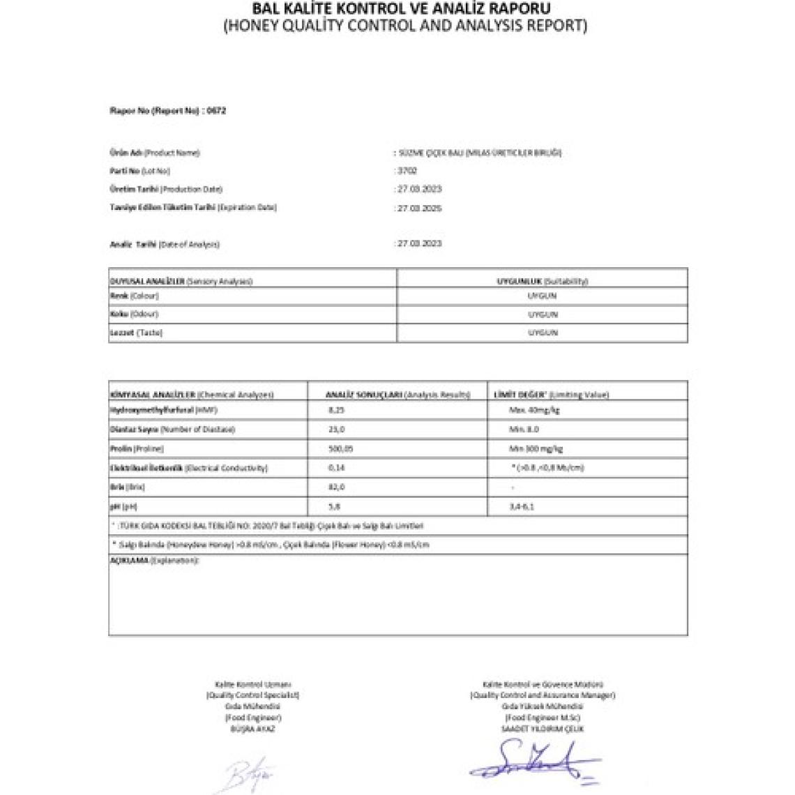 Milas Üreticiler Birliği Çiçek Balı 2 kg (2'li)