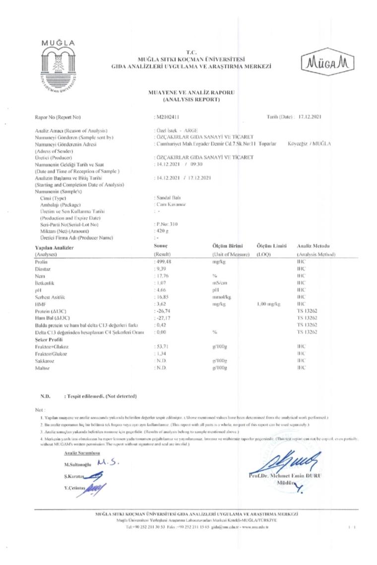 Sandal Balı 660 G Cam Kavanoz