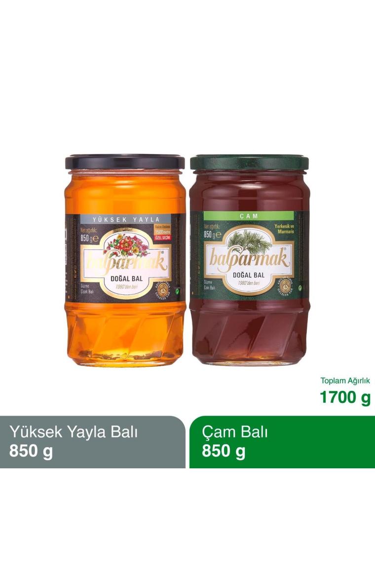 2'li Fırsat Paketi (Çam Balı 850 g ve Yüksek Yayla Çiçek Balı 850 g)
