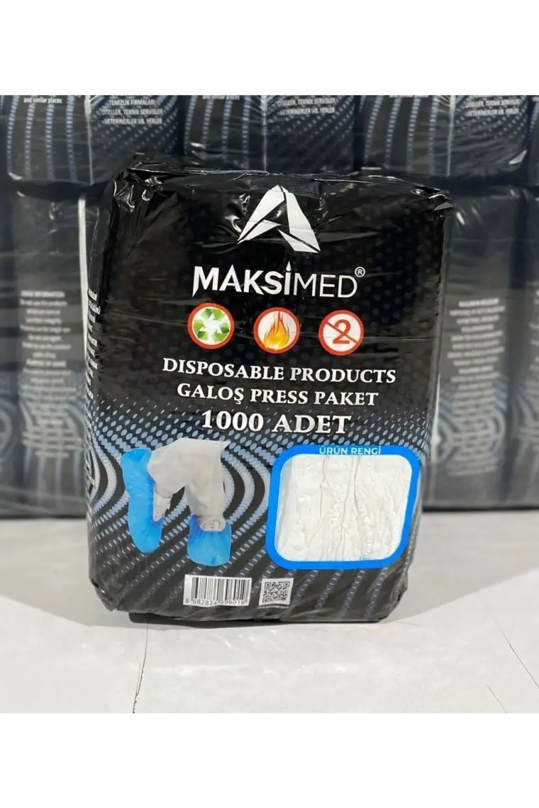 Maksimed Galoş Beyaz 1000'li Tek Kullanımlık Galoş