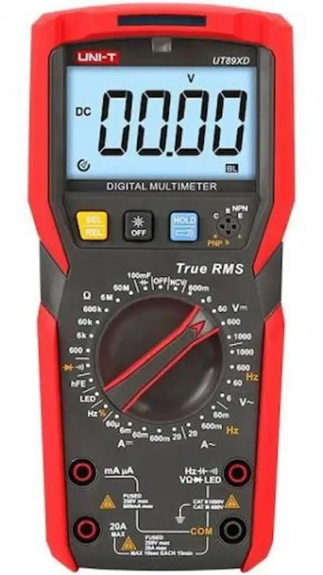 Uni-T Ut 89XD Dijital Multimetre Gerçek Rms Otomatik Arka Işık Multimetre Ncv / Kondansatör / Triode /  UT89XD UT-89XD