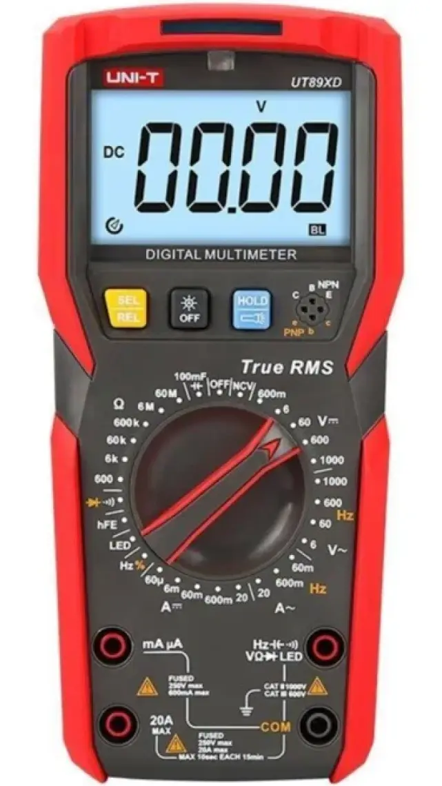 Uni-T Ut 89XD Dijital Multimetre Gerçek Rms Otomatik Arka Işık Multimetre Ncv / Kondansatör / Triode /  UT89XD UT-89XD