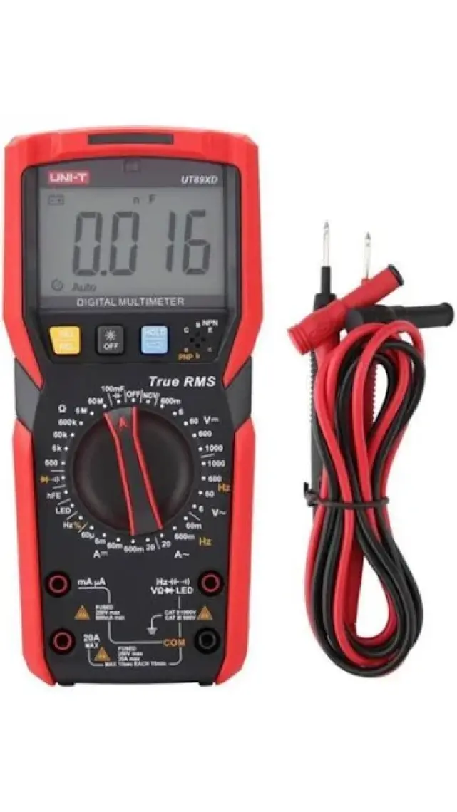 Uni-T Ut 89XD Dijital Multimetre Gerçek Rms Otomatik Arka Işık Multimetre Ncv / Kondansatör / Triode /  UT89XD UT-89XD
