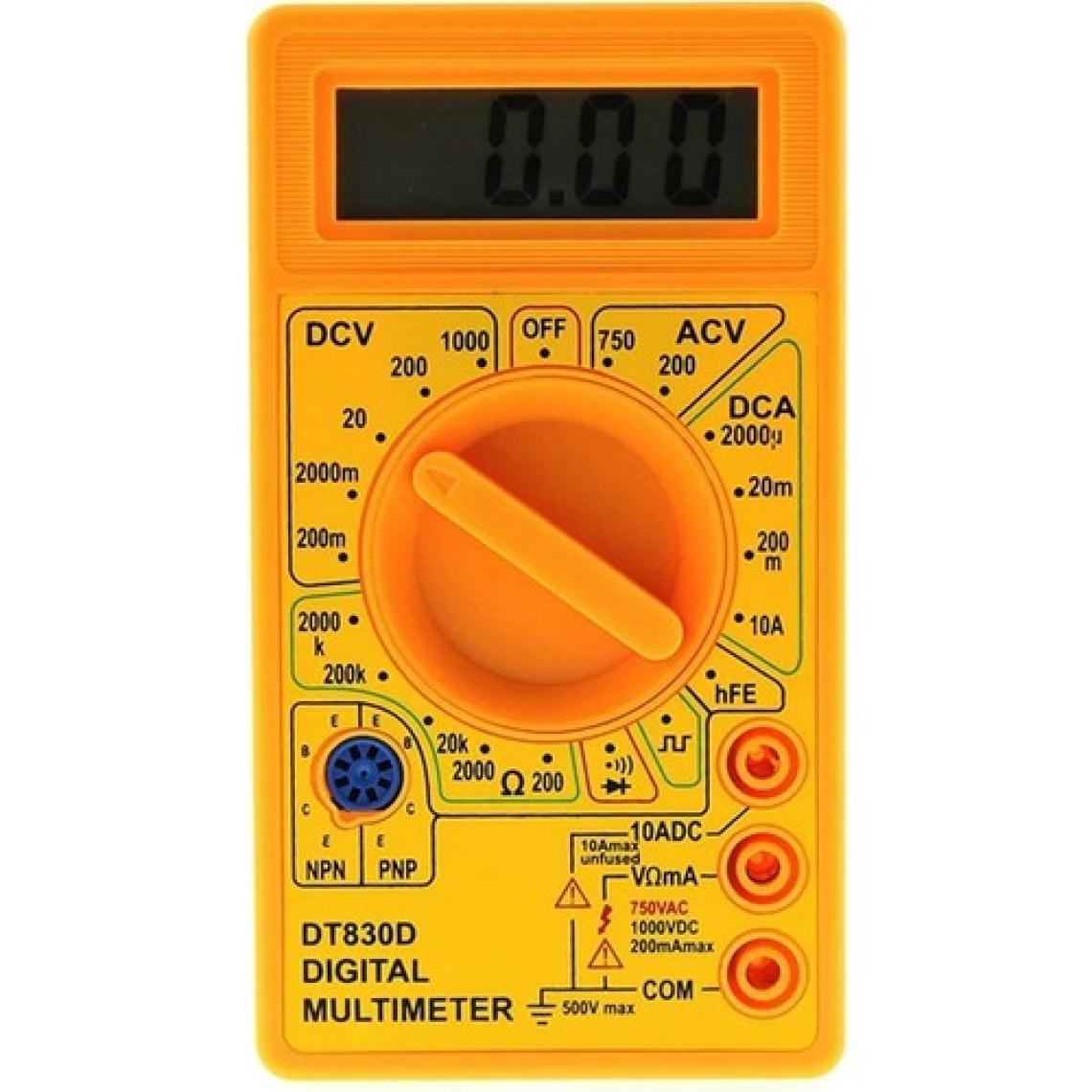 DT830D Multimetre Pil Hediyeli Avometre Voltmetre