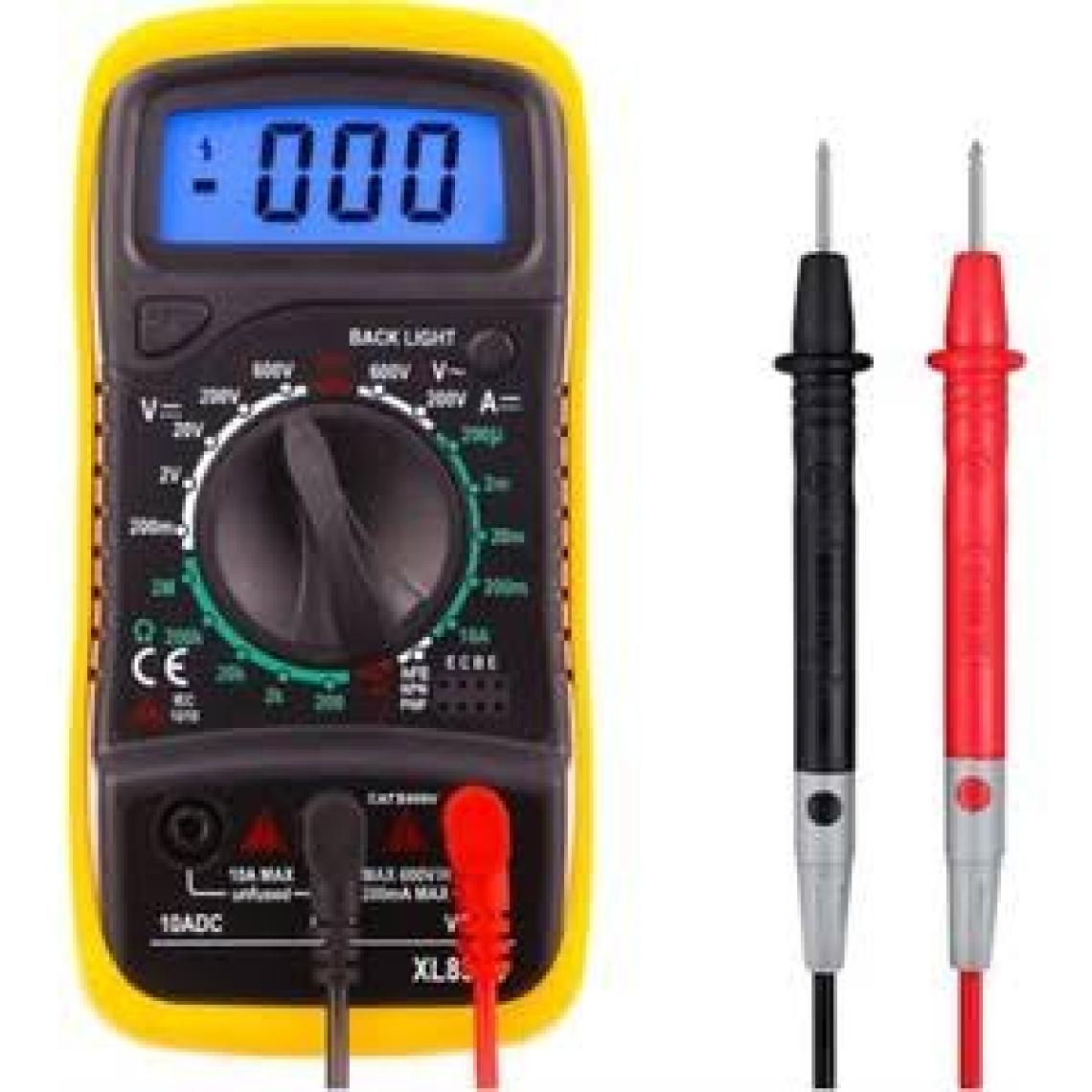 Hubstein XL830L Dijital Multimetre LED Ekranlı Avometre Mini Ölçü Aleti