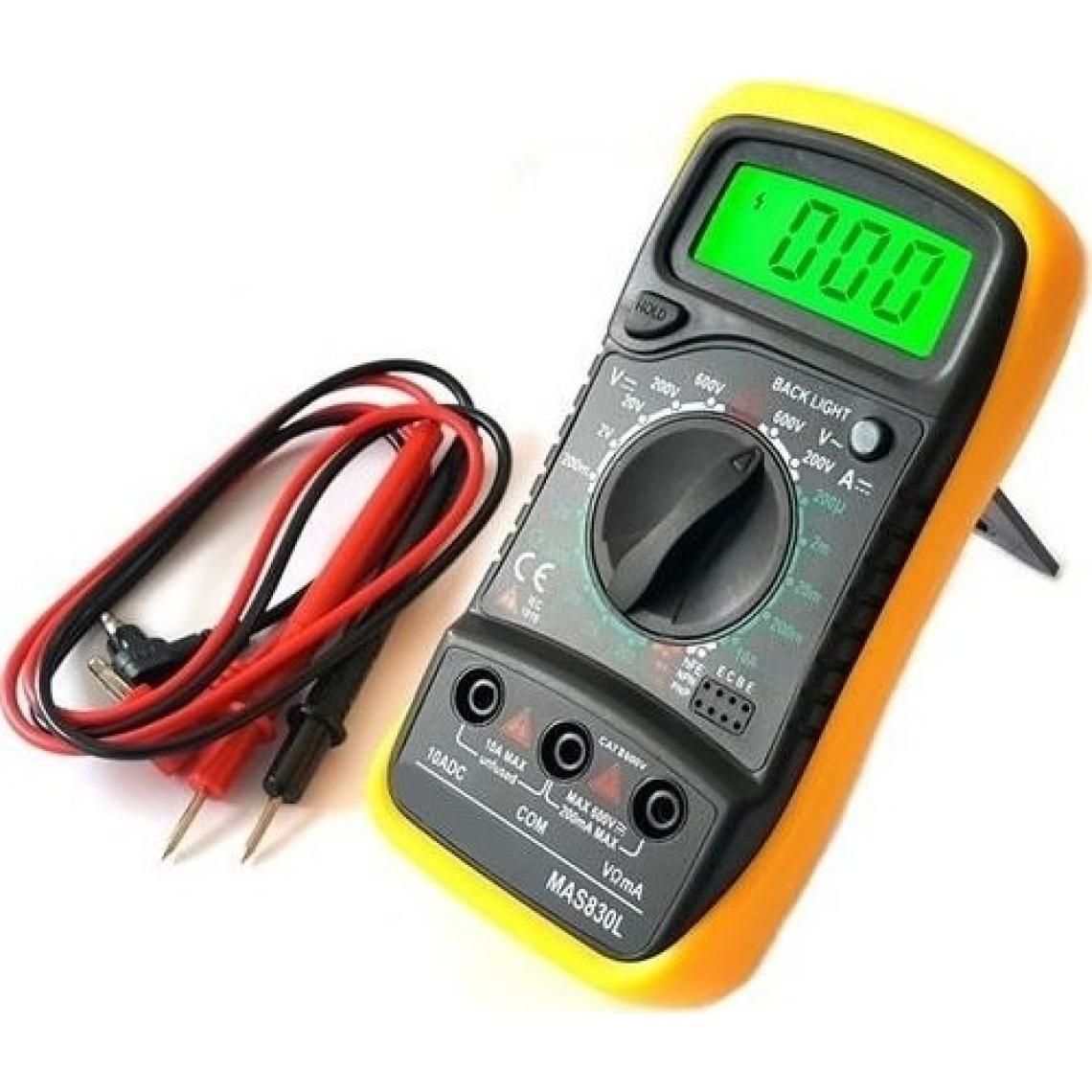 TTechnic MAS830L Dijital Multimetre Ölçü Aleti Işıklı LCD Ekranlı
