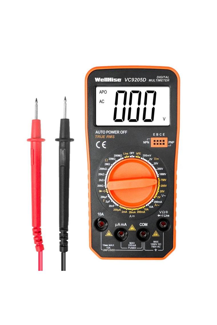 Wellhise VC9205D Mini Ölçü Aleti Multimetre Avometre