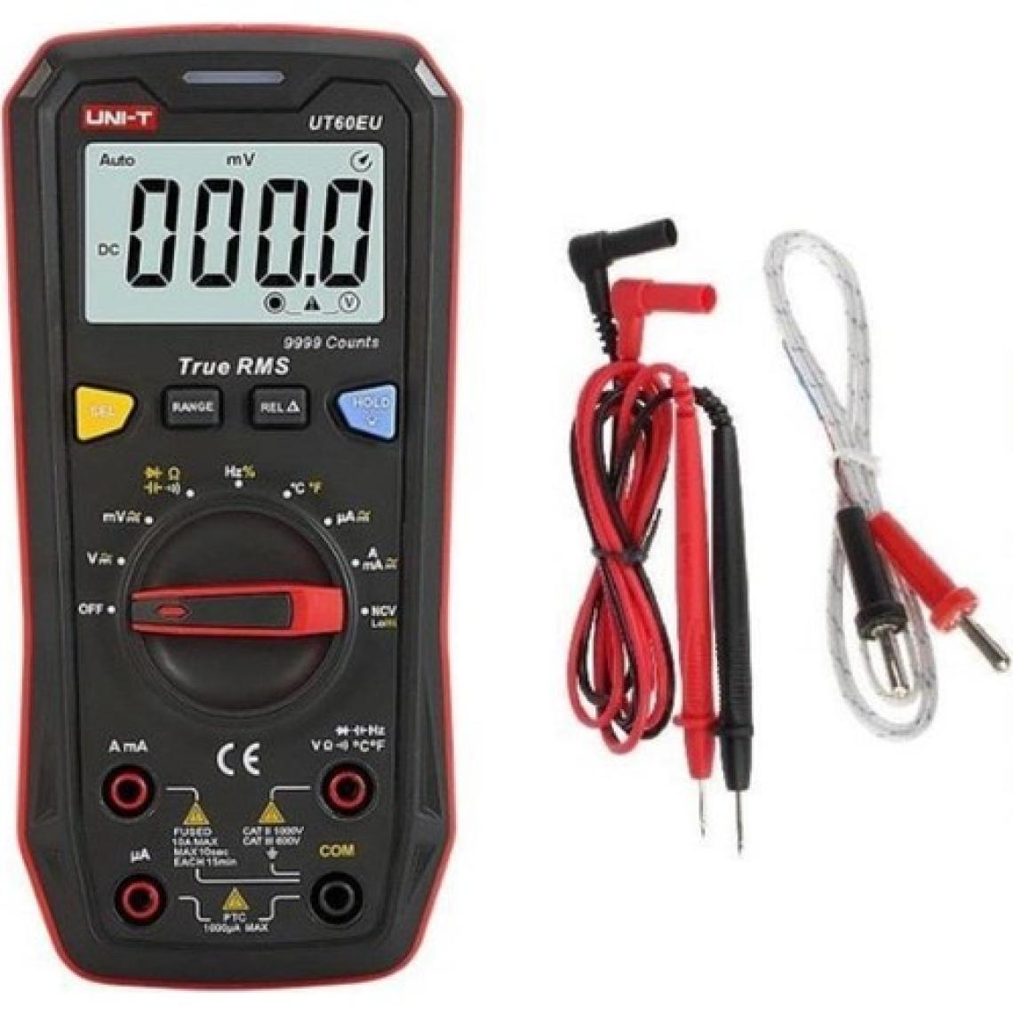 Uni-T Ut 60EU True Rms Dijital Multimetre Ncv / Isı 1000V Ac/dc 10A Ac/dc