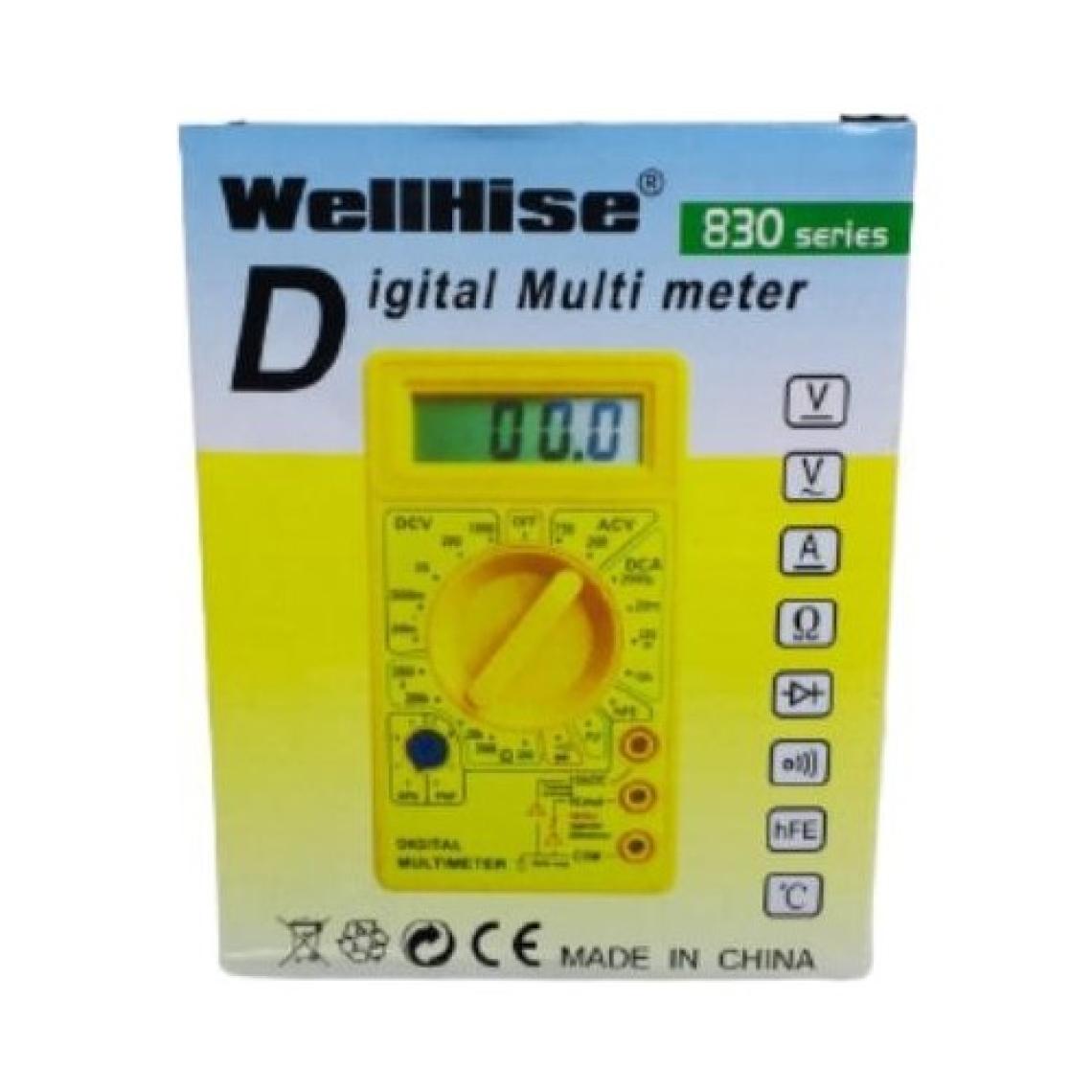 Wellhise 830 Dijital Multimetre Avometre-Elektrik Ölçüm