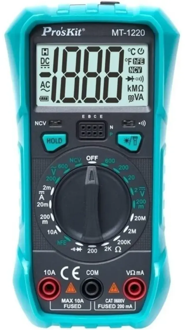 Pro's Kit Mt-1220 Dijital Multimetre Ölçü Aleti