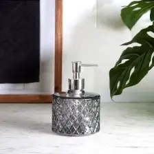 Ang Design Kristal Cam Sıvı Sabunluk - Füme