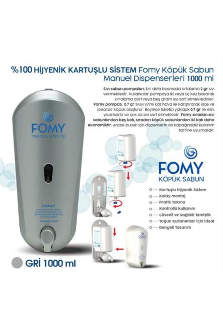 FOMY Köpük Sabun Gri Dispenser 1000 ml