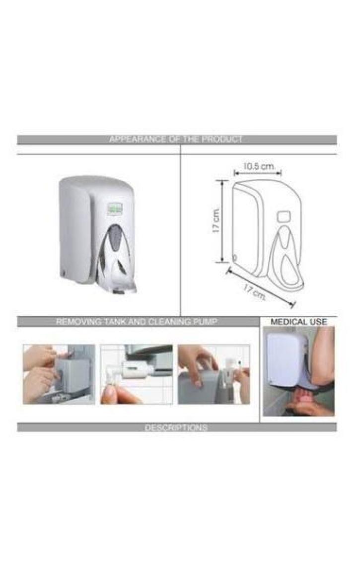 Vialli S5MC Medical Sıvı Sabun Dispenseri Gri 500 ml