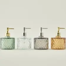 Ang Design Kristal Cam Sıvı Sabunluk - Şeffaf