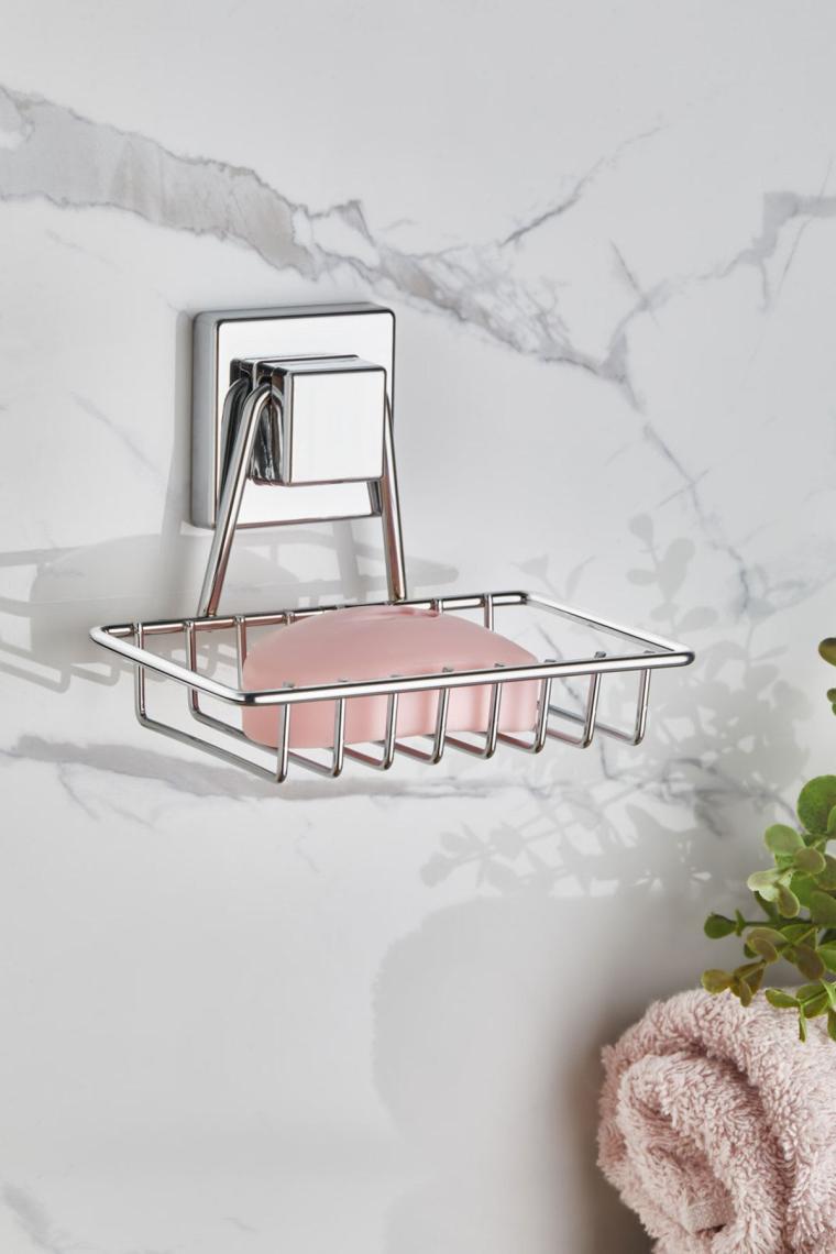 Orsa Home 605  Kare Yapışkanlı Sabunluk Krom