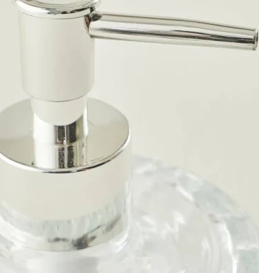 Ang Design Kristal Cam Sıvı Sabunluk - Şeffaf