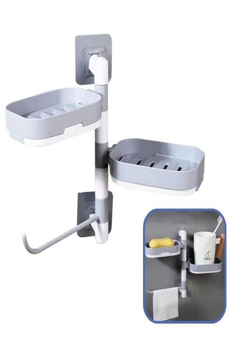 Go İthalat Çoklu Sabun Tutucu Fonksiyonel Banyo Sabunluk (4738)