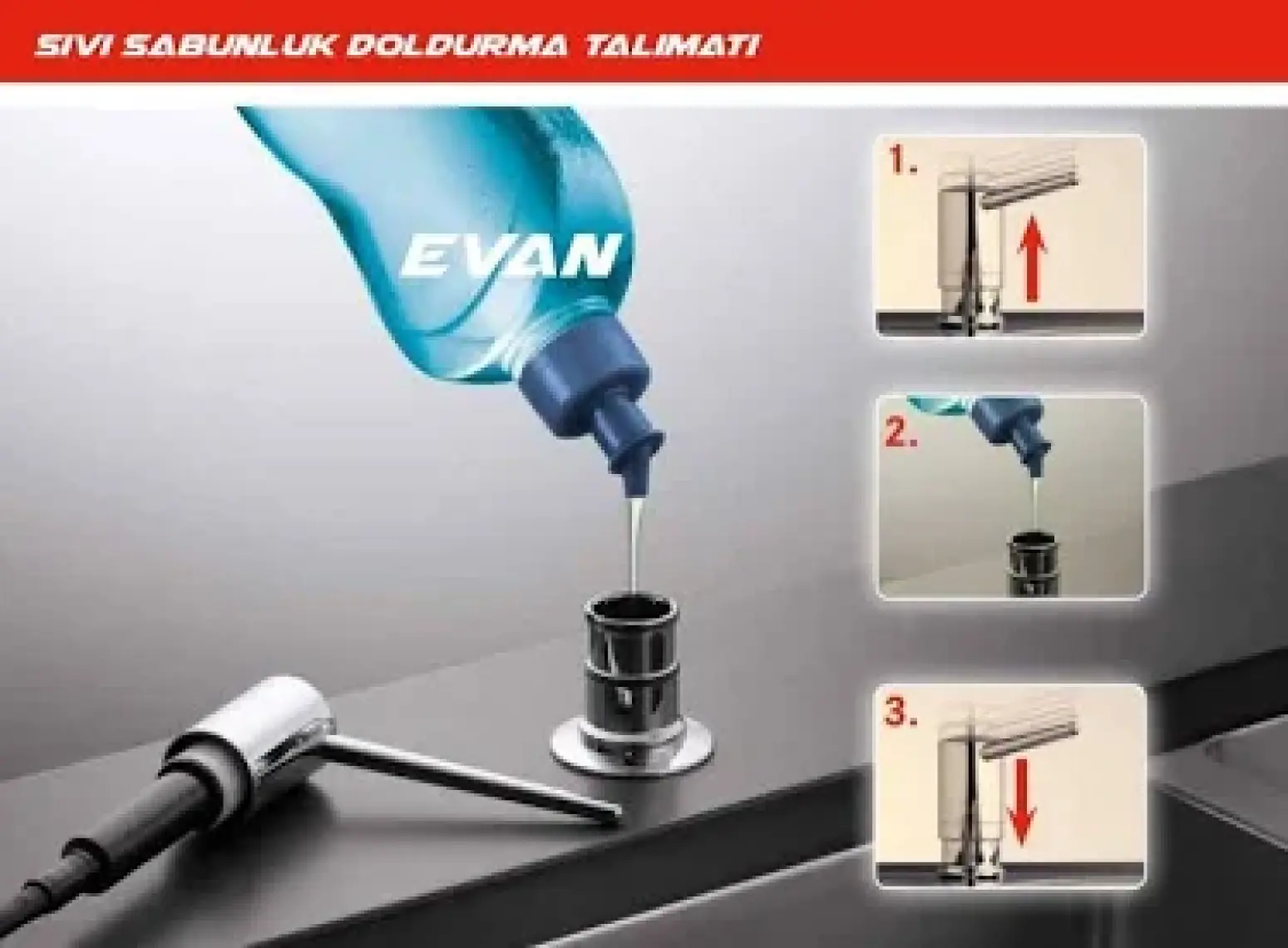 Franke Comfort Sıvı Sabunluk Stone Grey