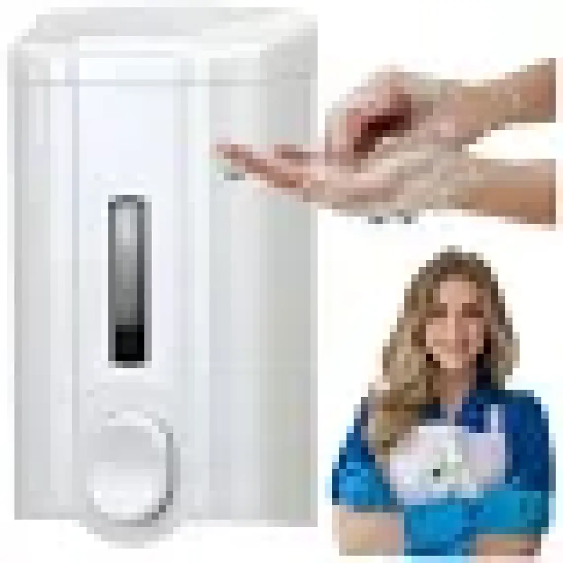Vialli S2 Sıvı Sabun Dispenseri 500 ml (Beyaz)