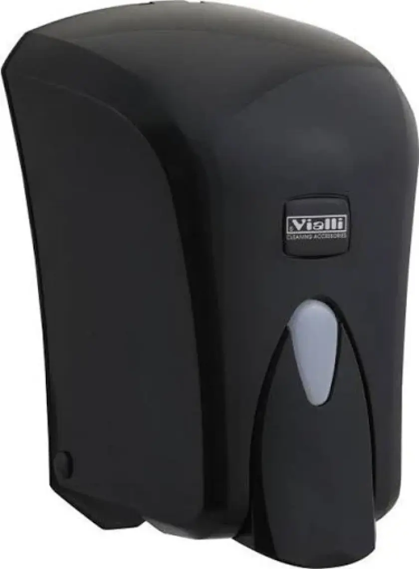 Vi̇alli̇ Köpük Sabun Dispenseri Makinesi Hazneli Siyah 1000 ml  F6B