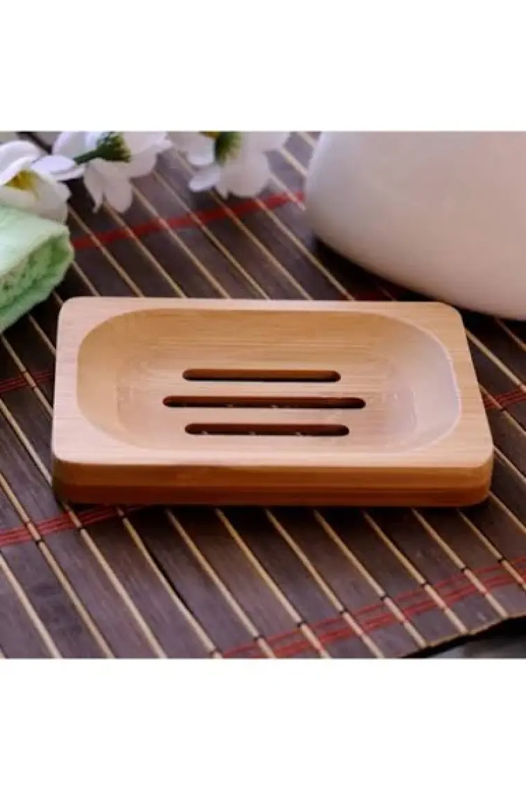 Wow Home Dikdörtgen Bambu Katı Sabunluk 1280